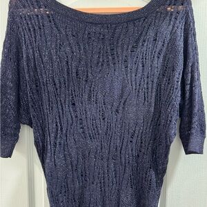 Express Elegant Navy Sweater - size small
